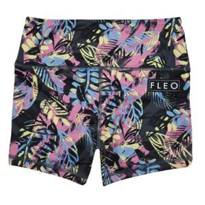 FLEO Hazy Jungle Shorts - Power High-rise - Tropical Print - Crossfit